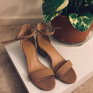 **New** Merona Single Band, Ankle Strap Block Heel